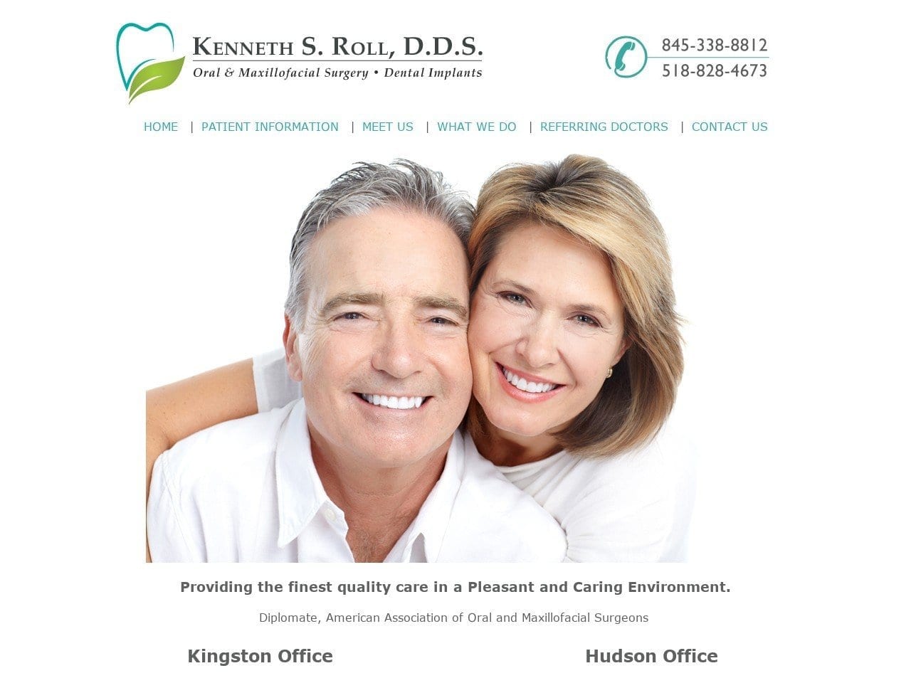 Kenneth S Roll Dds Website Screenshot from kenrolldds.com