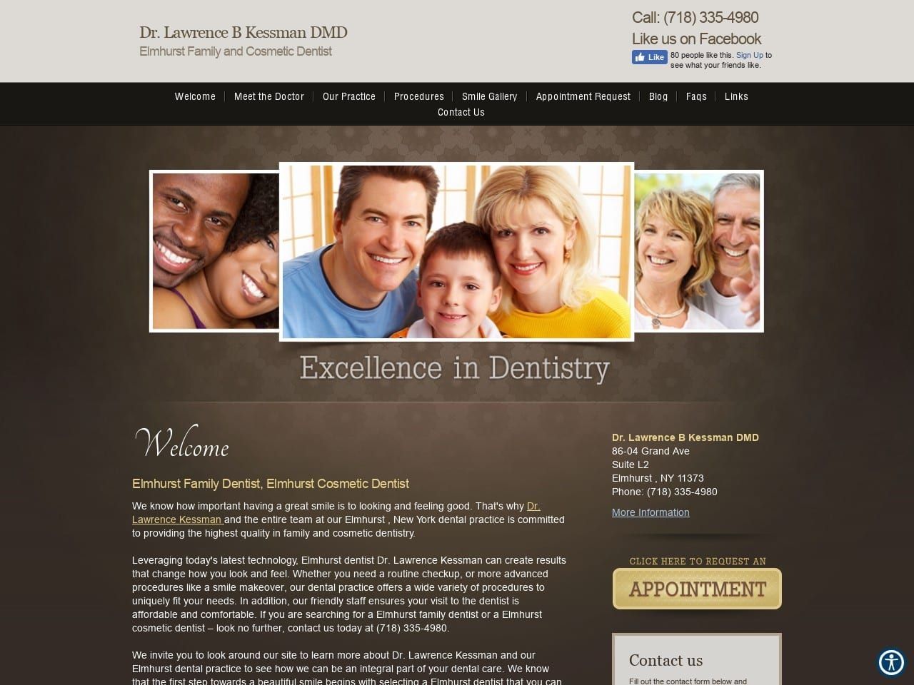 Kessman Dental Website Screenshot from kessmandental.com