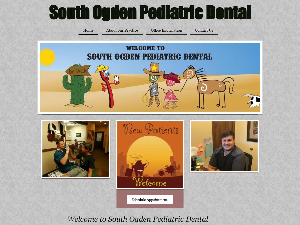 South Ogden Pediatric Dental Website Screenshot from kid2thdoctor.com