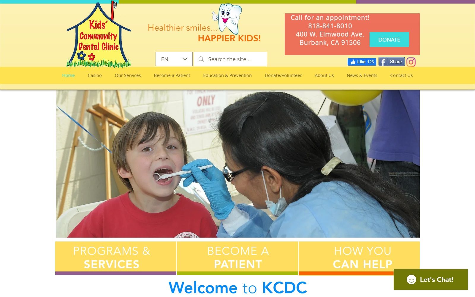 kidsclinic.org screenshot