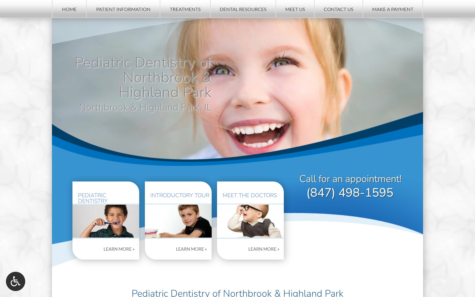 kidsddsnorthbrook.com screenshot