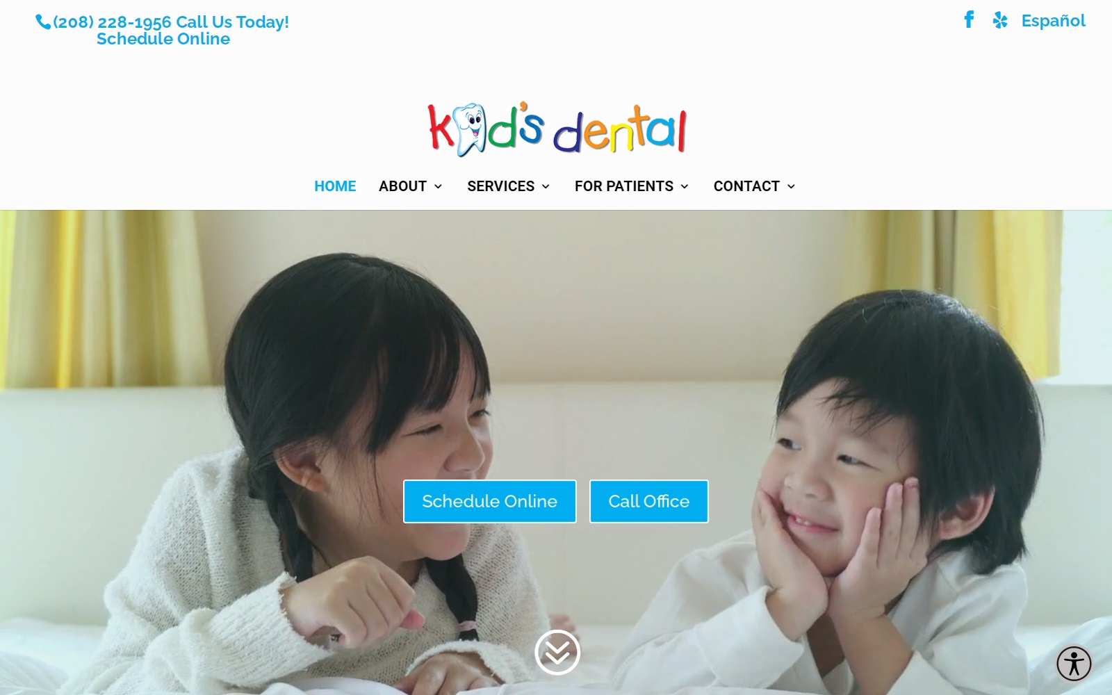 kidsdentalammon.com screenshot