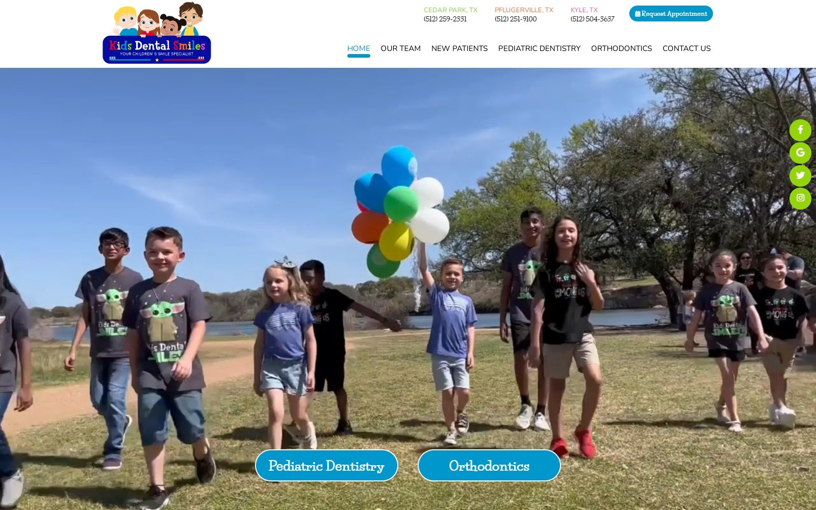 kidsdentalsmiles.com screenshot