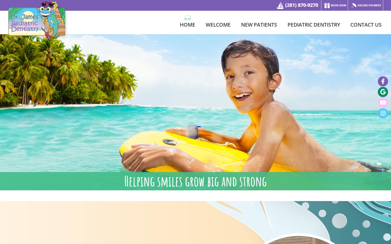 kidsdentistofhouston.com screenshot