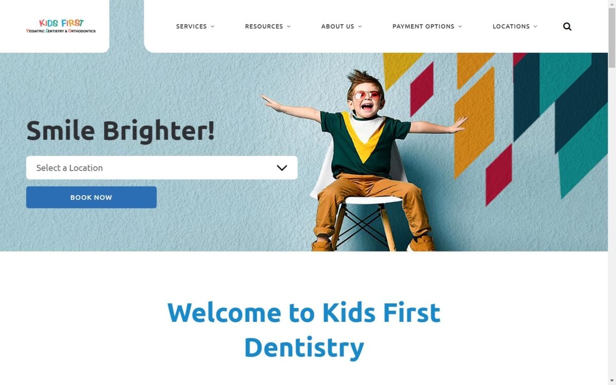 kidsfirstdentistry.com screenshot