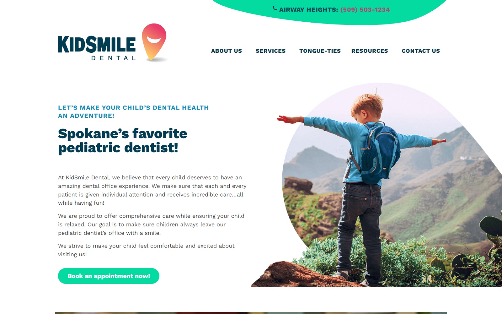 kidsmiledental.com screenshot