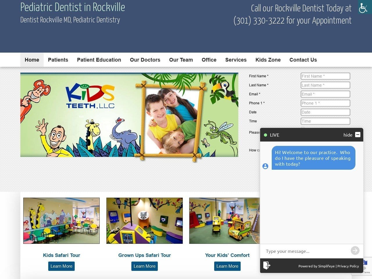 Ophir Alalouf DDS (Kids Teeth LLC) Website Screenshot from kidsteeth.net