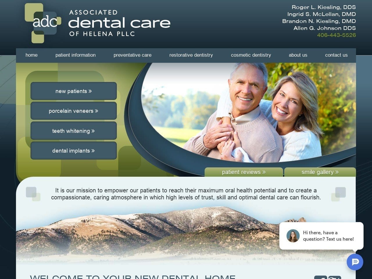 Kiesling Dental Associates Website Screenshot from kieslingdental.com