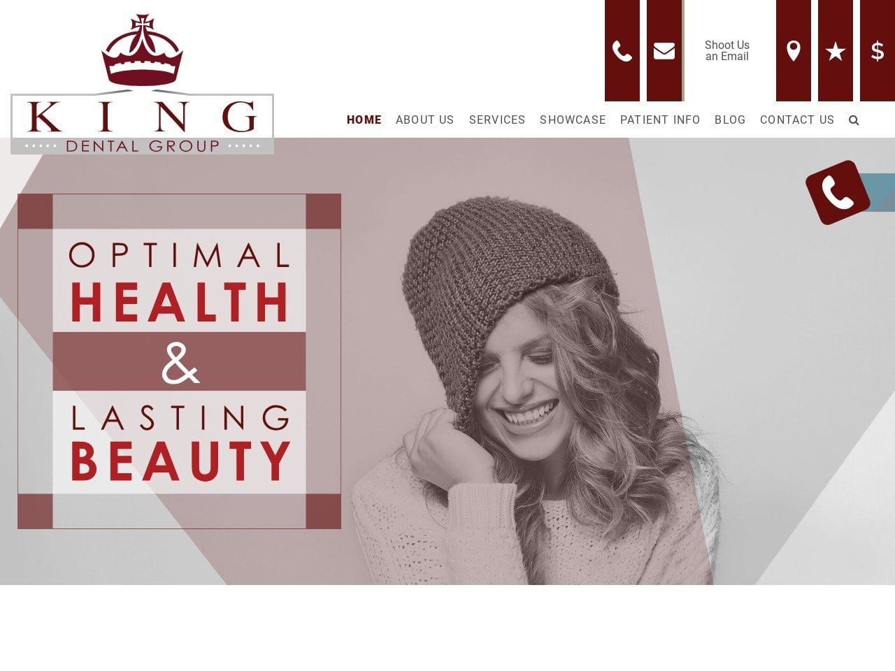 King Dental Group Website Screenshot from kingdentalgroup.com