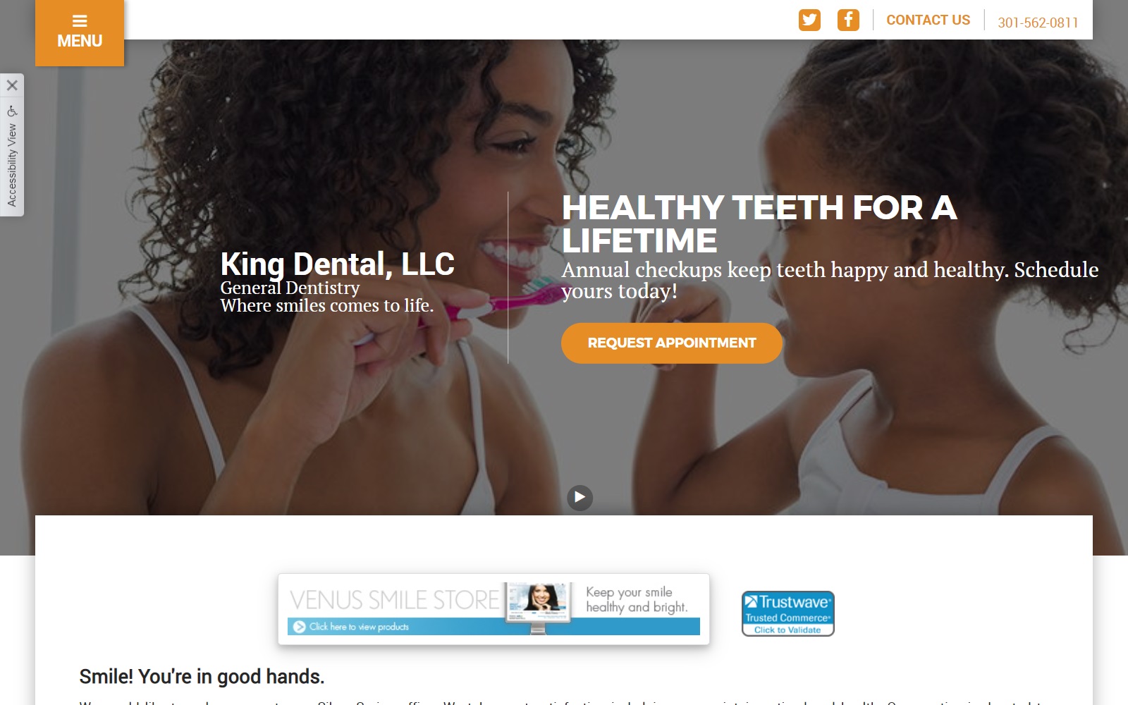 kingdentalllc.com screenshot