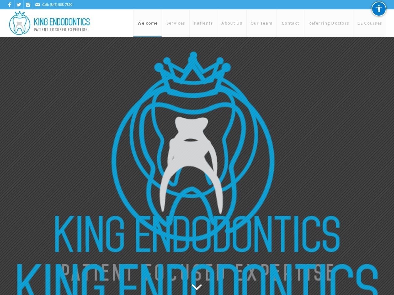 King Endodontics LLC Website Screenshot from kingendo.com