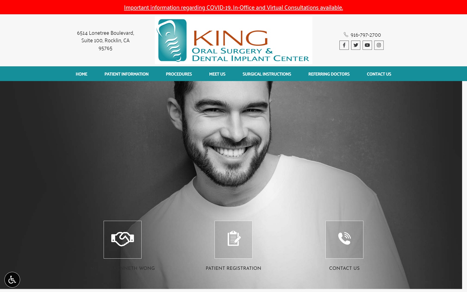 kingoralsurgery.com screenshot