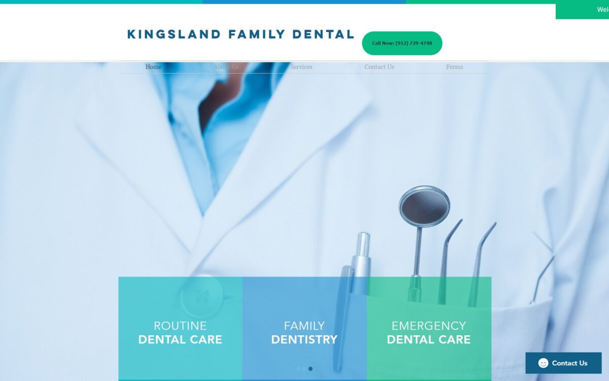 kingslandfamilydental.com screenshot