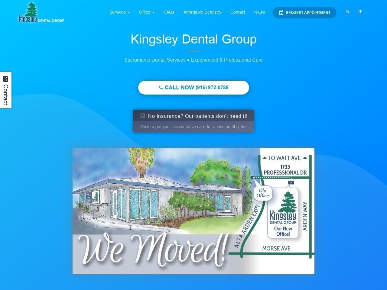 Dr. George J. Kingsley DDS Website Screenshot from kingsleydds.com