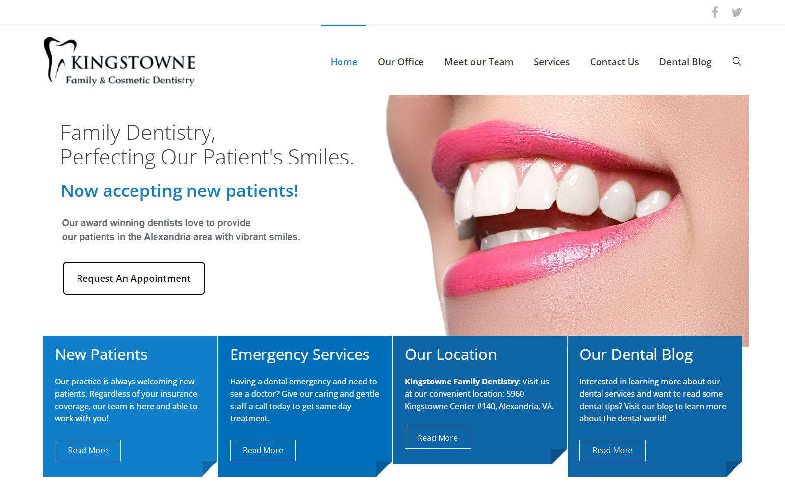 kingstownedentistry.com screenshot