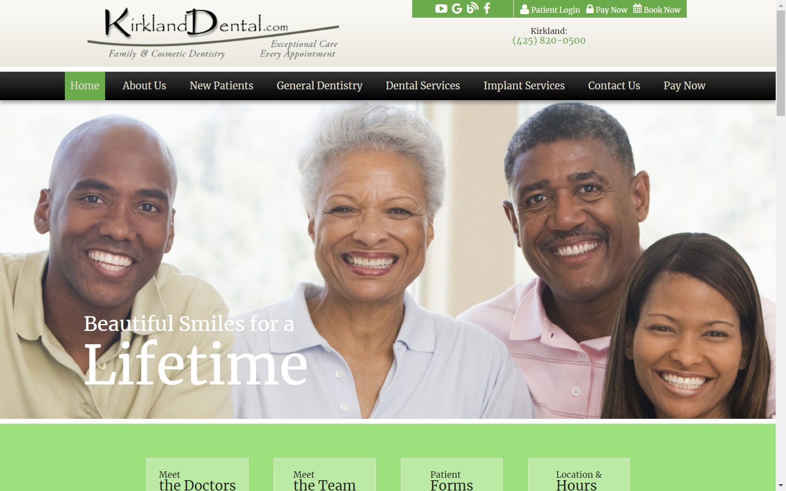 kirklanddental.com screenshot