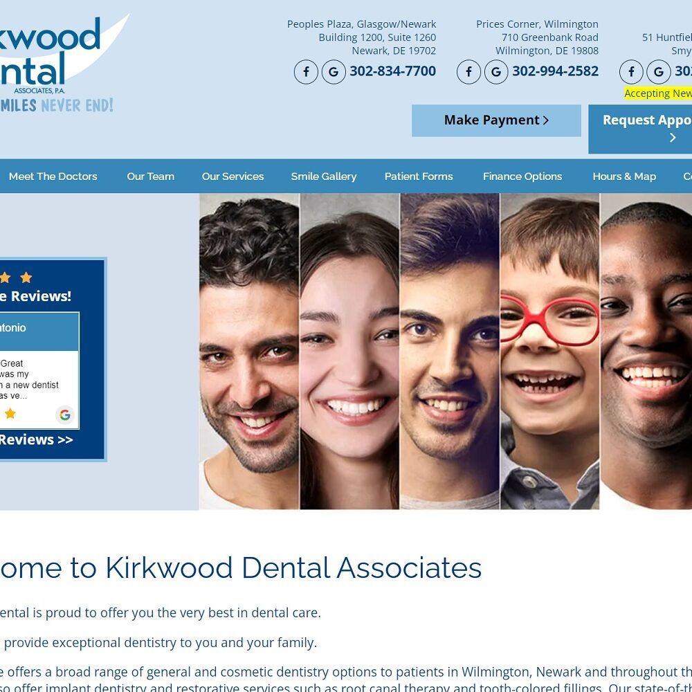 kirkwooddental.com screenshot