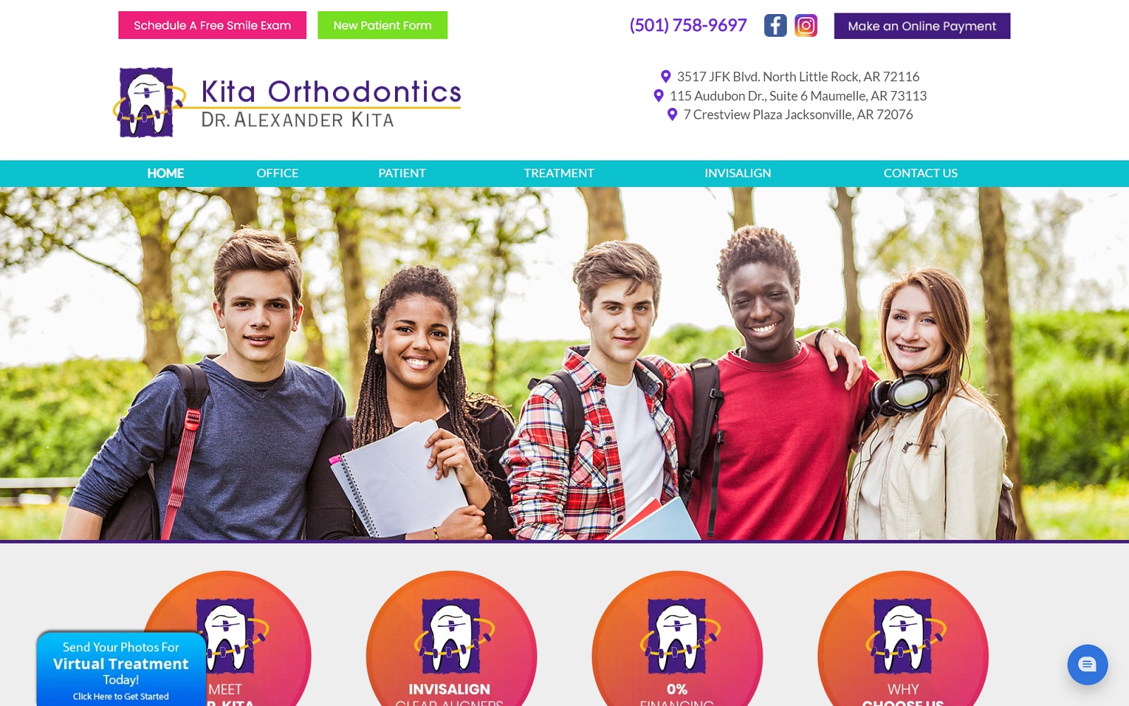 kitaorthodontics.com screenshot