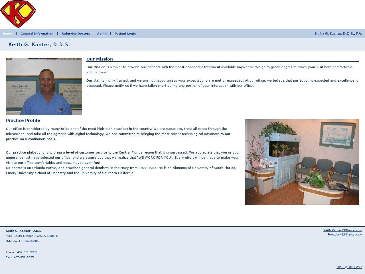 Kanter Keith G DDS Website Screenshot from kkanter.com