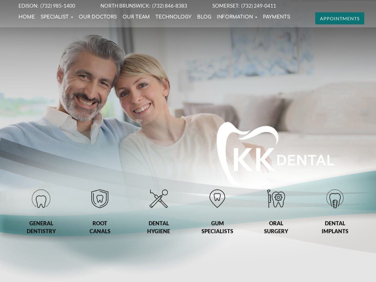 Kk Dental  Center Website Screenshot from kkdentalcenter.com