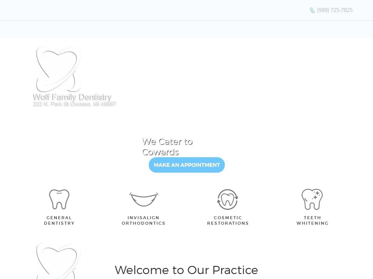 Knechtwolf Dental Website Screenshot from knechtwolfdental.com