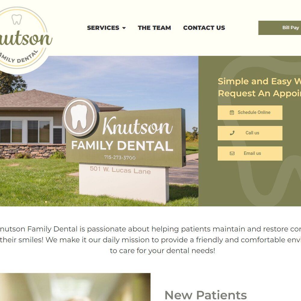 knutsonfamilydental.com screenshot