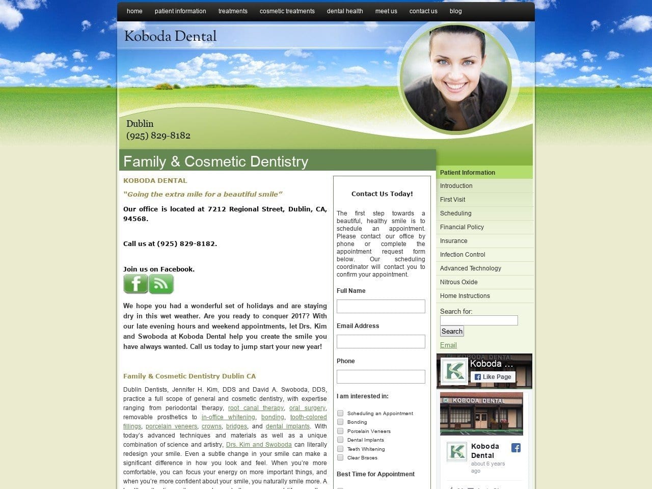 Koboda Dental Website Screenshot from kobodadental.com