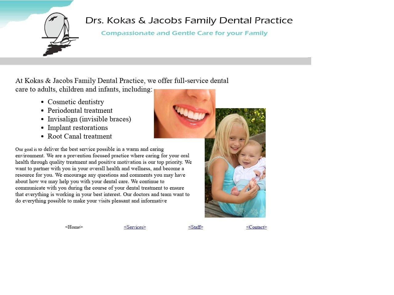 Kokas & Jacobs Dental Jacobs Diane DDS Website Screenshot from kokasandjacobs.com