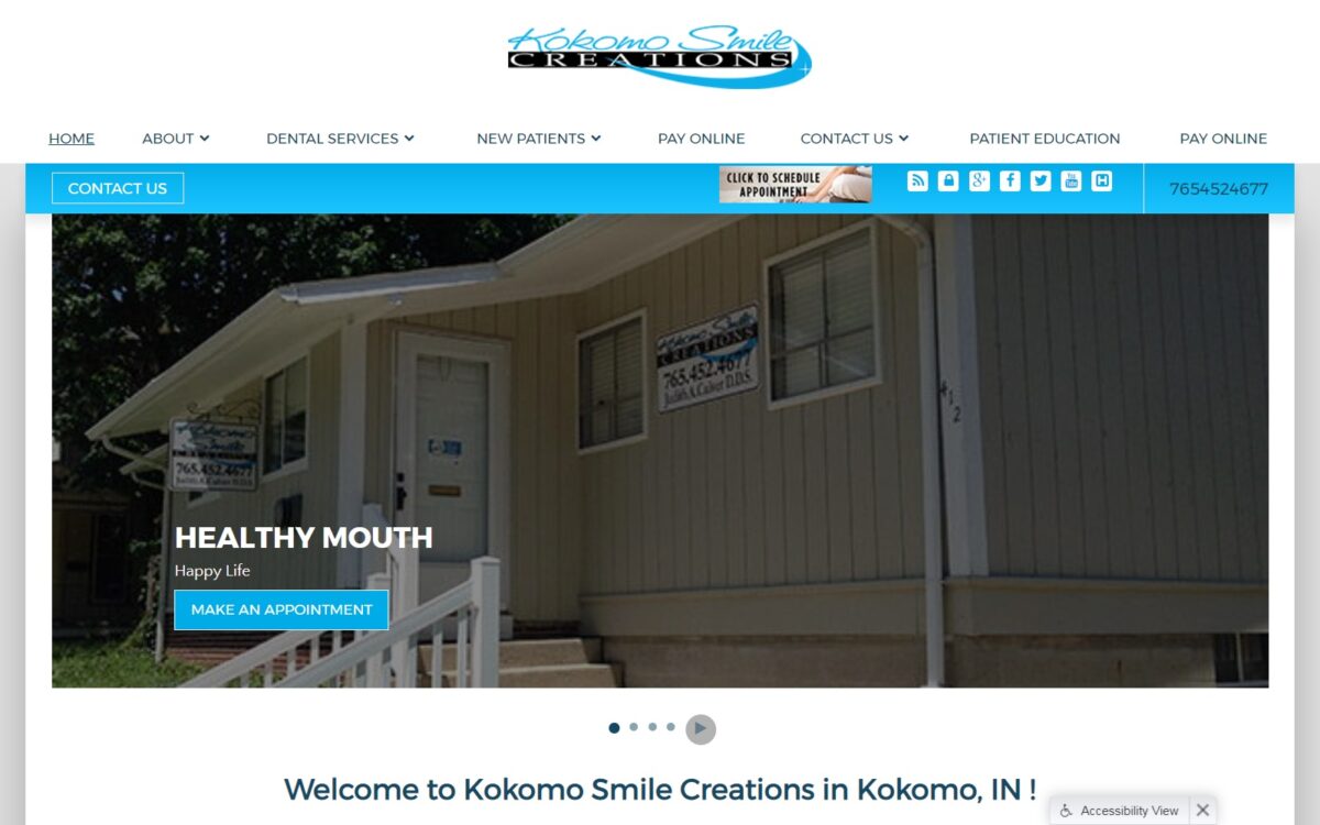 kokomosmilecreations.com screenshot