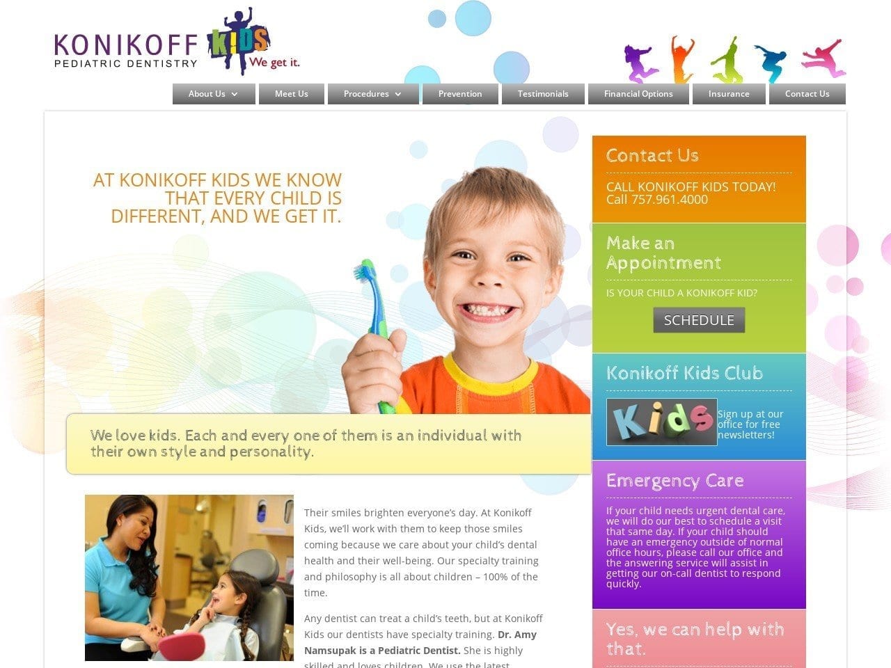 Konikoff Kids Website Screenshot from konikoffkids.com