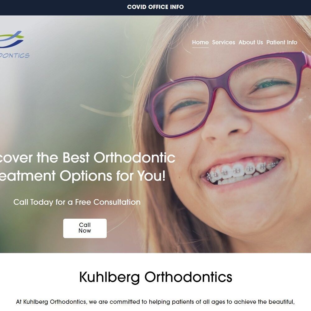 kuhlbergorthodontics.com screenshot