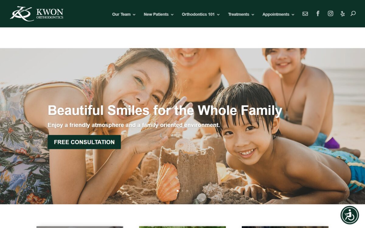 kwonorthodontics.com screenshot