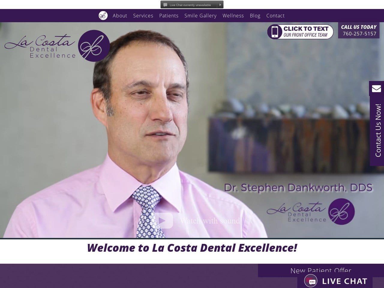 Lacosta Dental Excellence Website Screenshot from lacostadentalexcellence.com