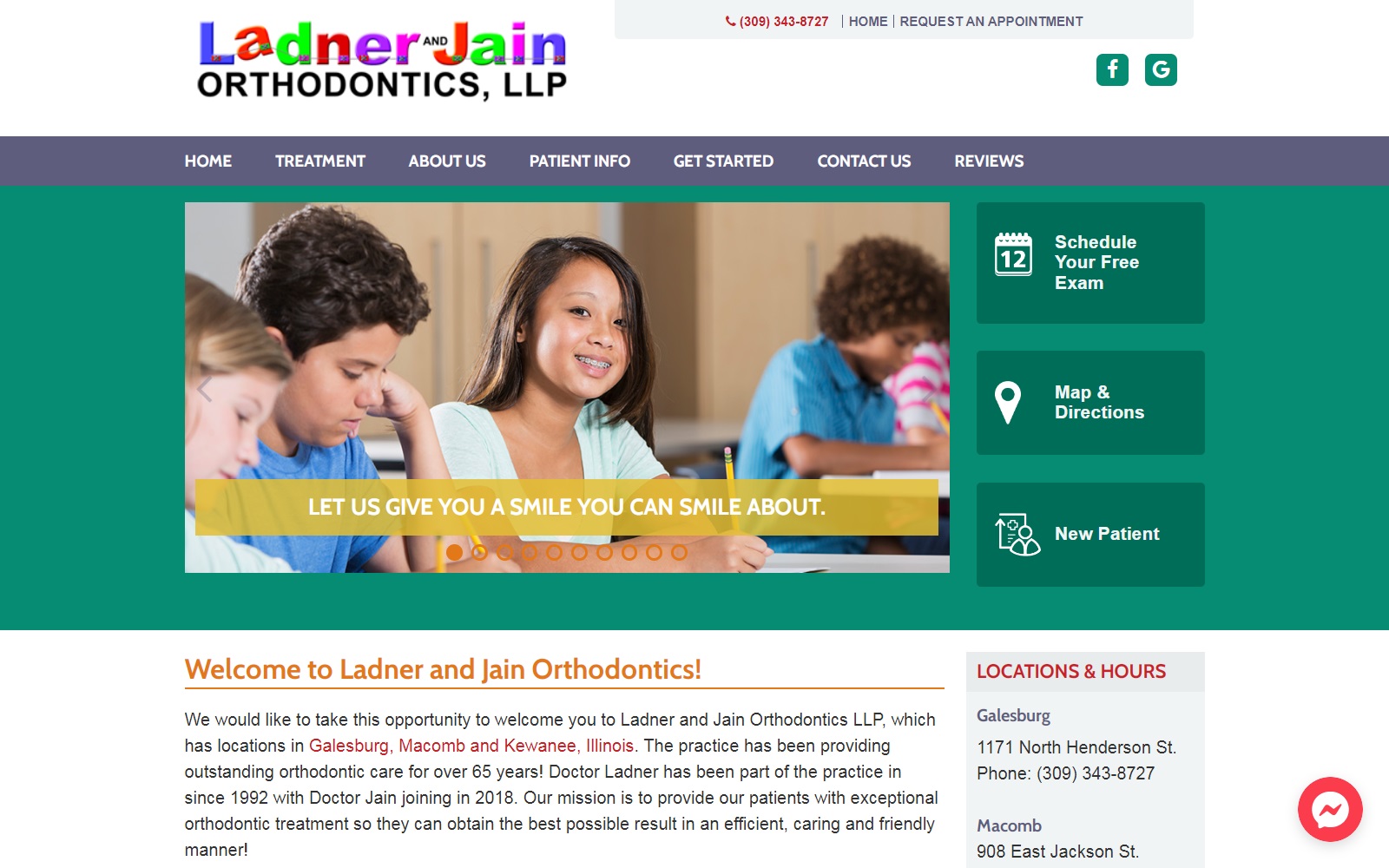 ladnerortho.com screenshot