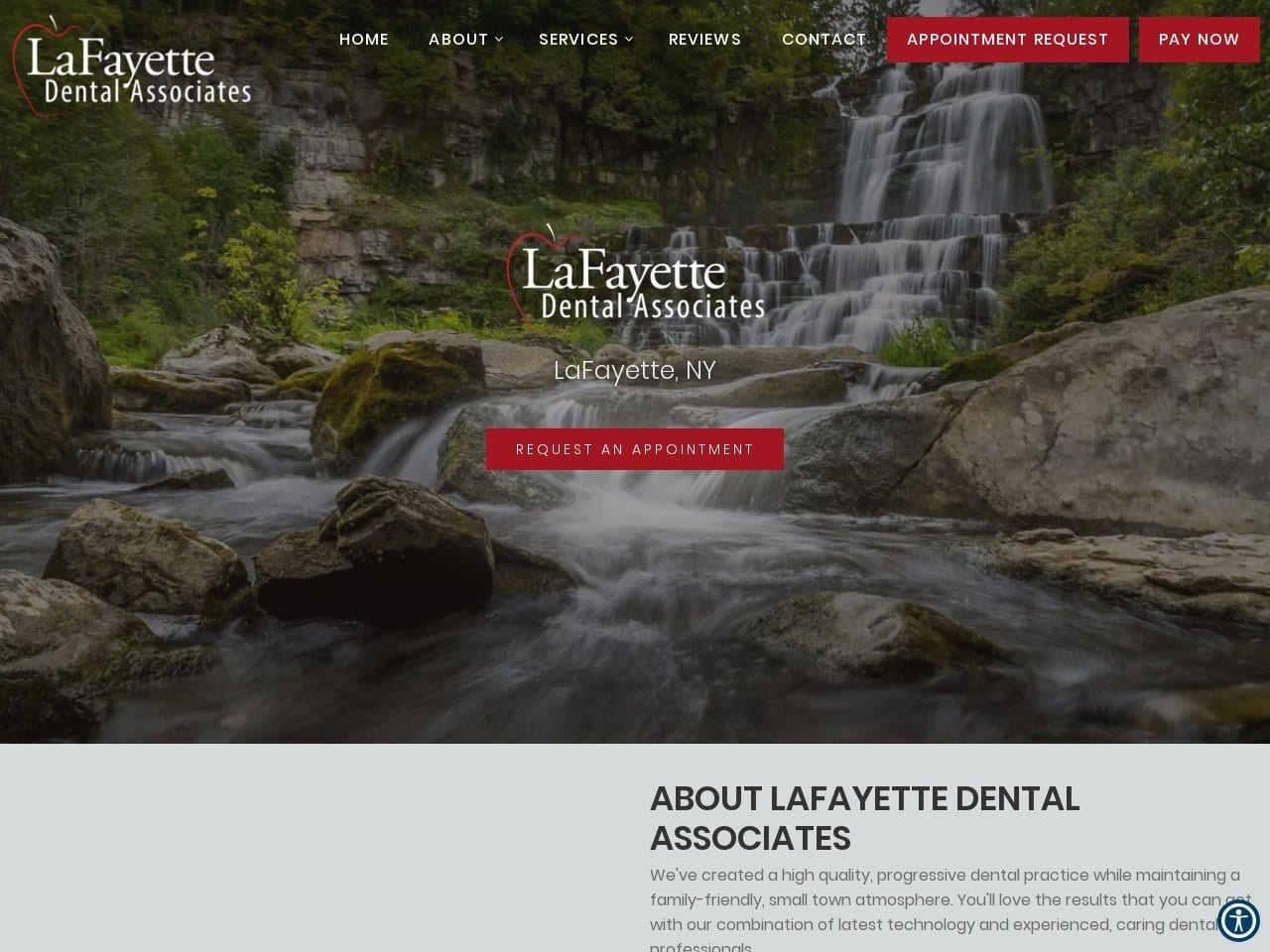 LaFayette Dental Associates Website Screenshot from lafayettedentalassociates.com