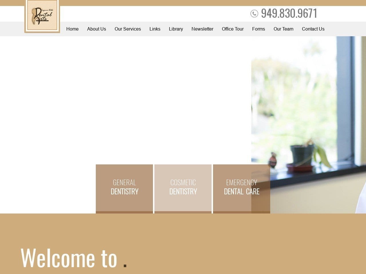 Laguna Hills Dental Arts Website Screenshot from lagunahillsdentalarts.com