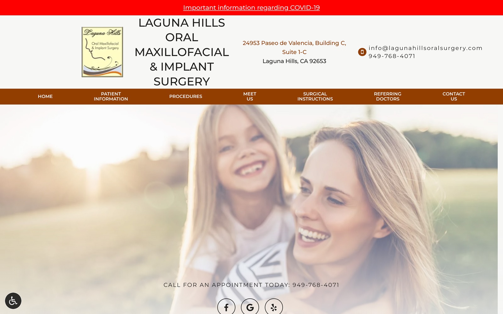 lagunahillsoralsurgery.com screenshot