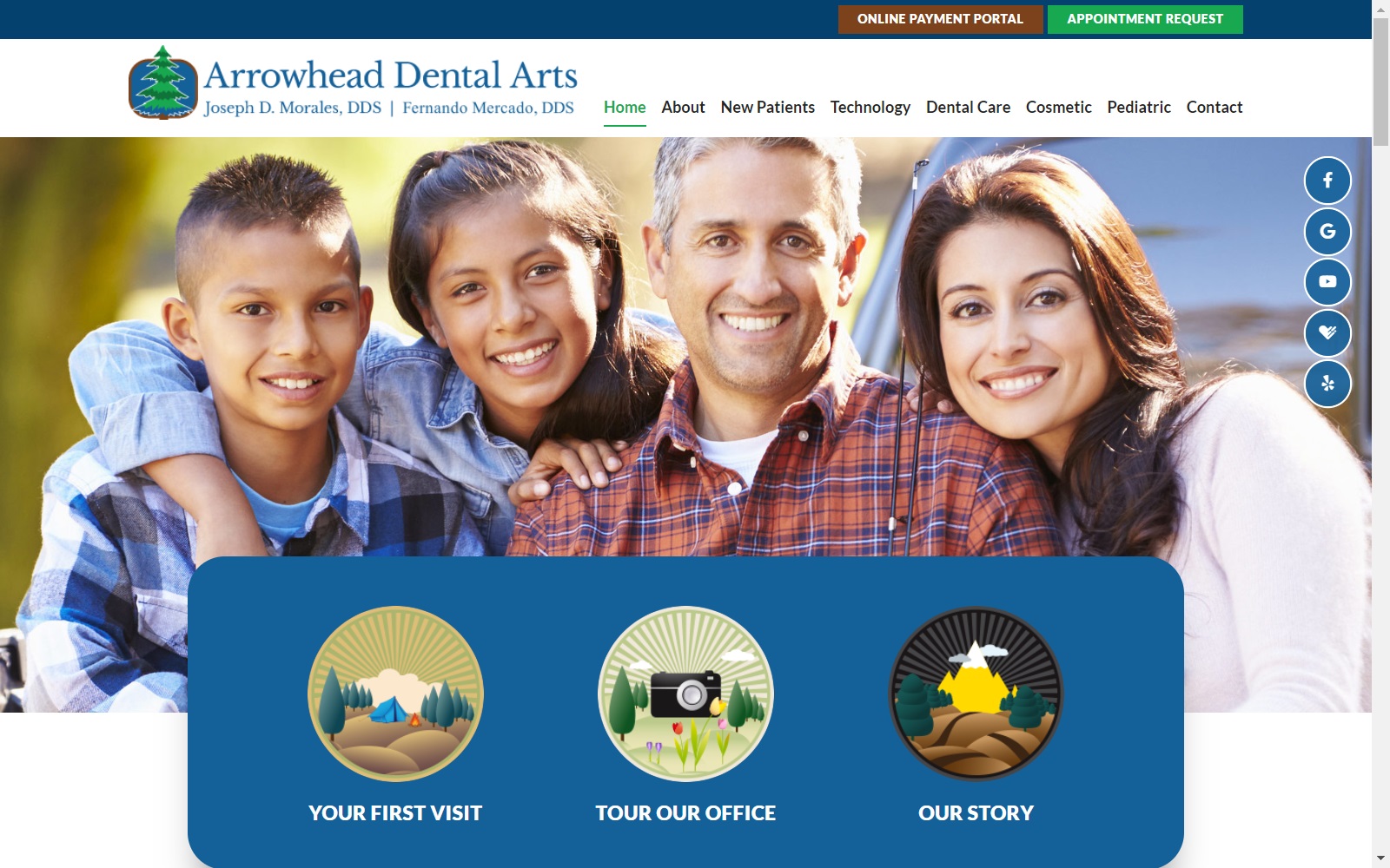 lakearrowheaddentist.com screenshot