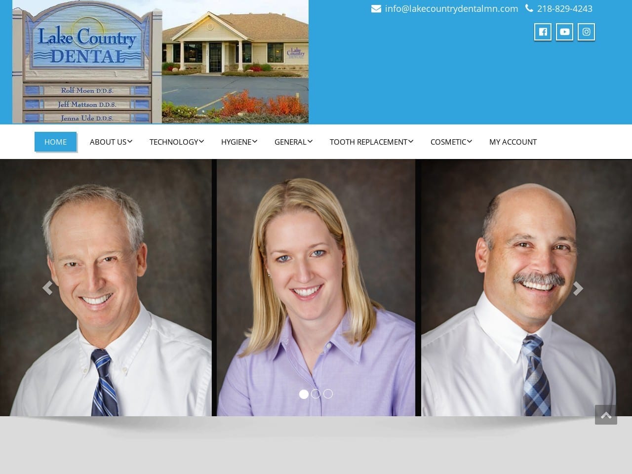 Lake Country Dental Website Screenshot from lakecountrydentalmn.com