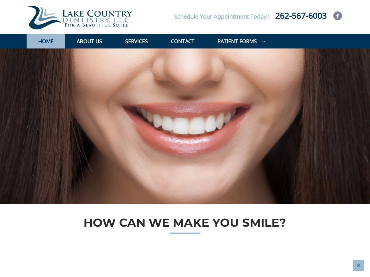 Lake Country Family Dental Website Screenshot from lakecountrydentistry.com