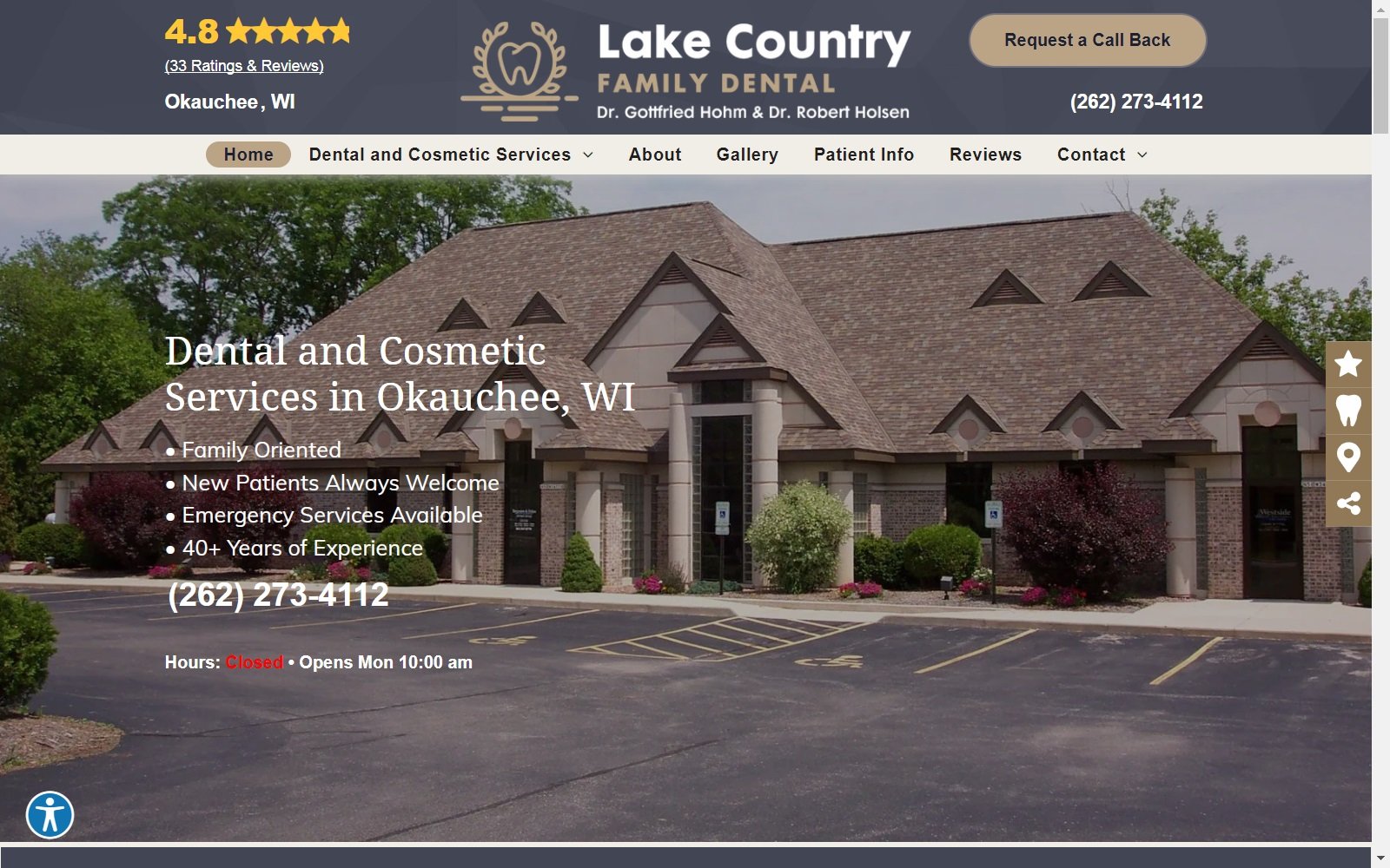 lakecountryfamilydental.com screenshot