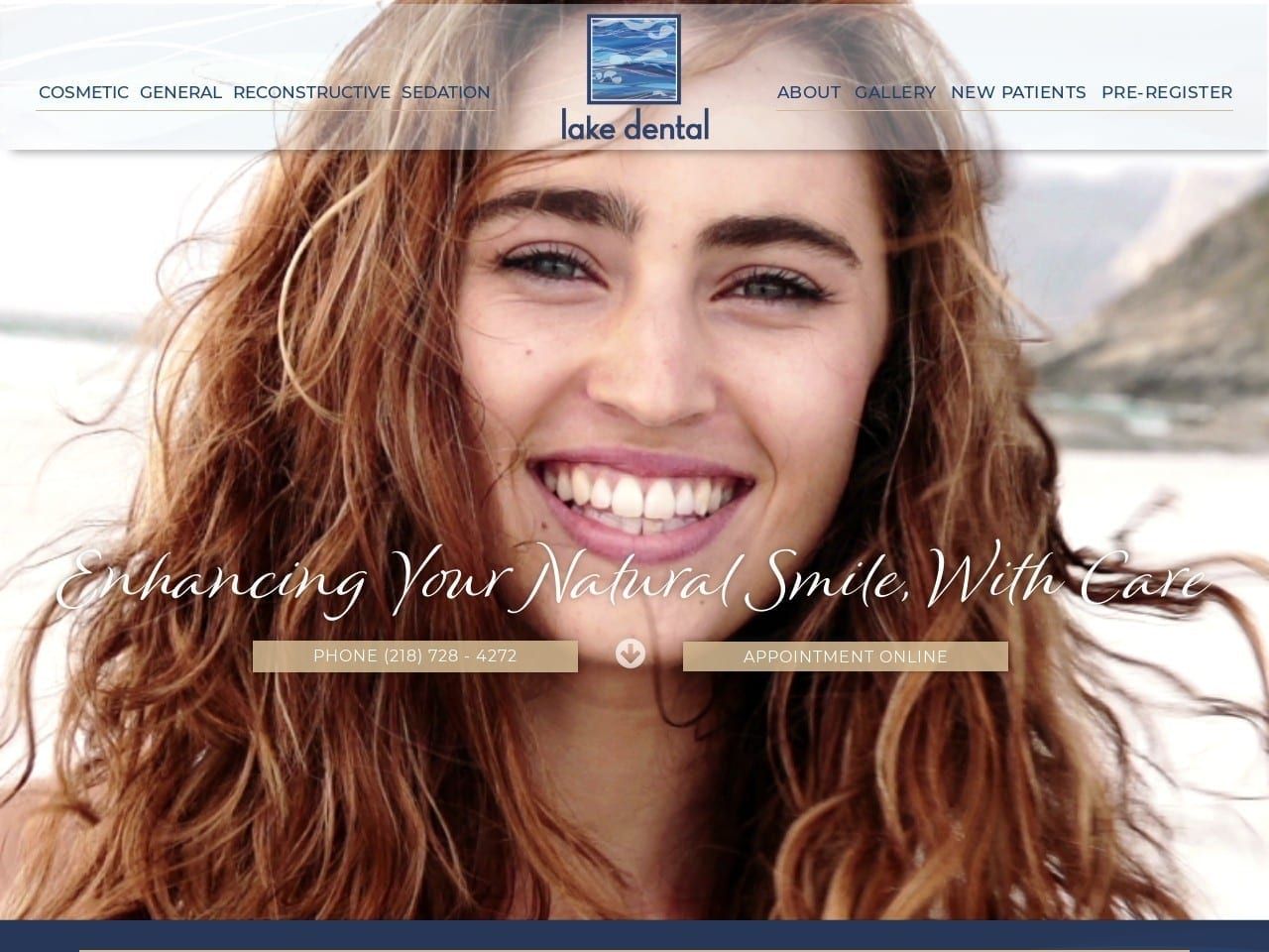 Lake Dental Group Website Screenshot from lakedental.com