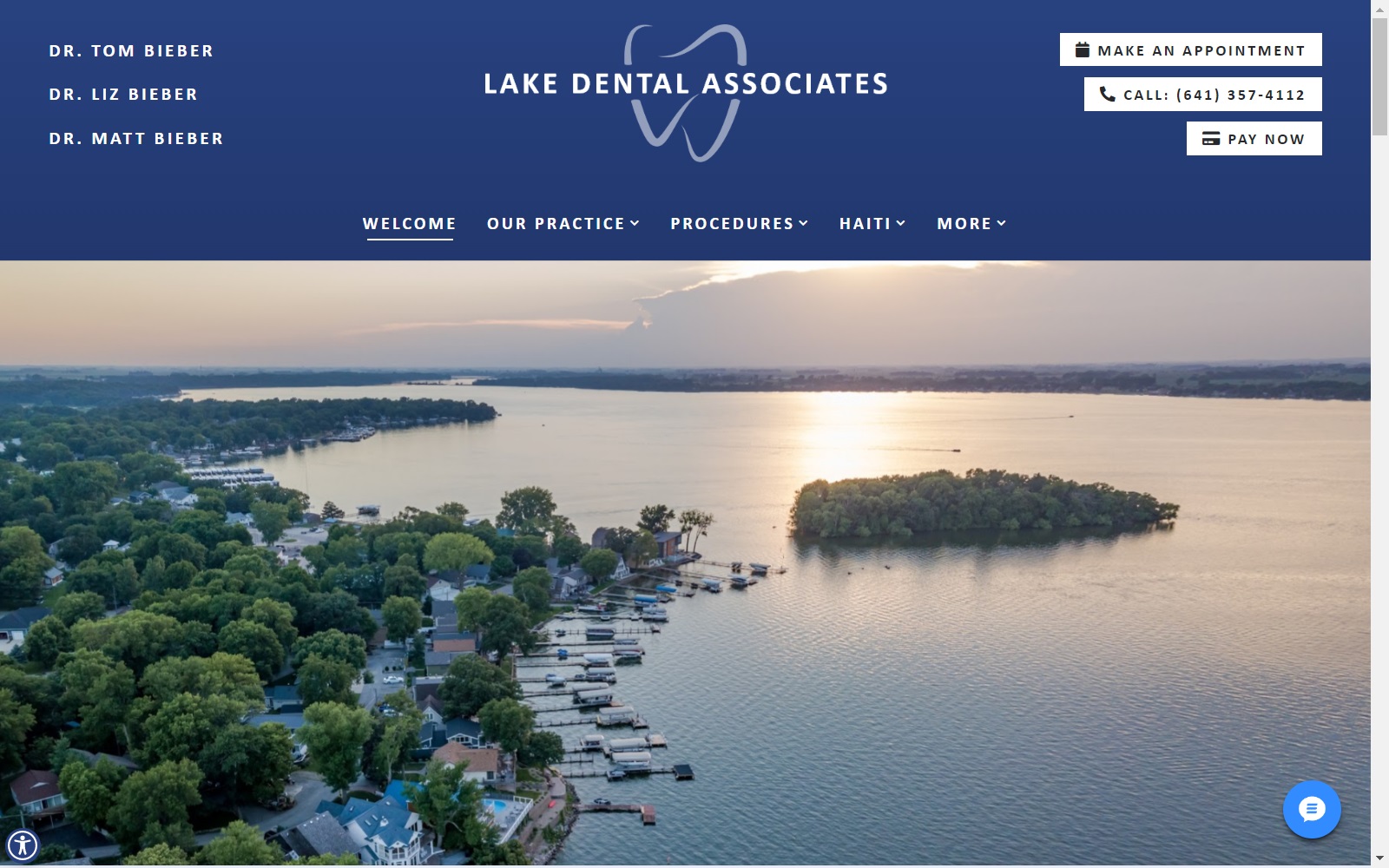 lakedentalassociates.com screenshot