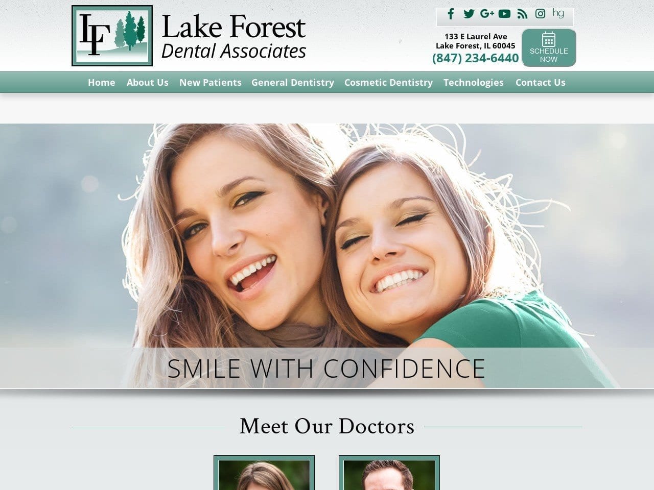 Lake Forest Dental Associates Website Screenshot from lakeforestdentalassociates.com