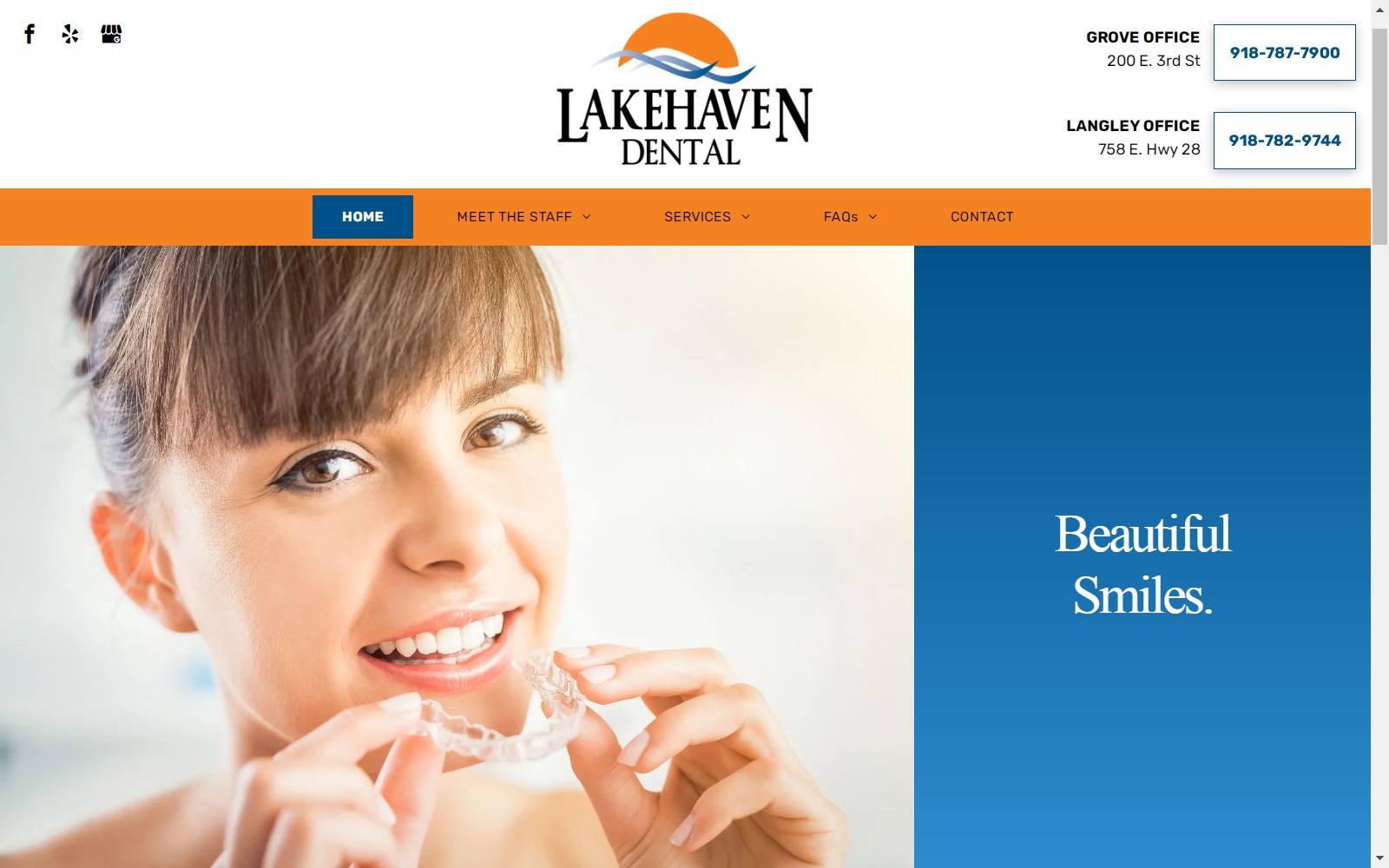 lakehavendental.com screenshot