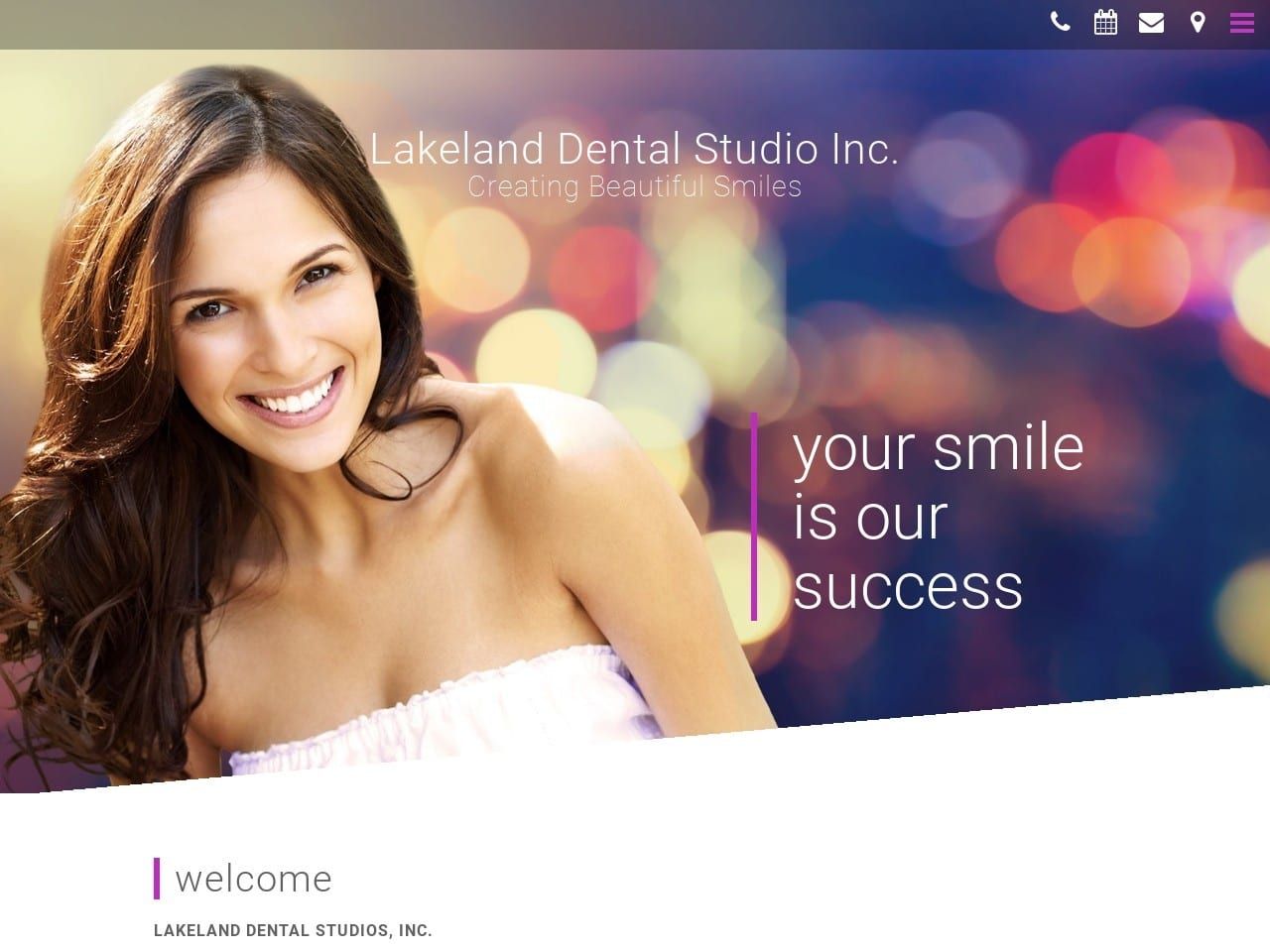Lakeland Dental Studio Website Screenshot from lakelanddentalstudio.com