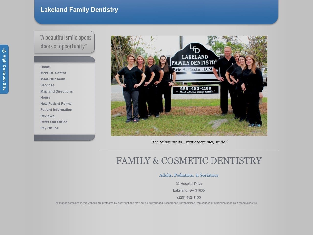 Lakeland Family Dentist Website Screenshot from lakelandfamilydentistry.com