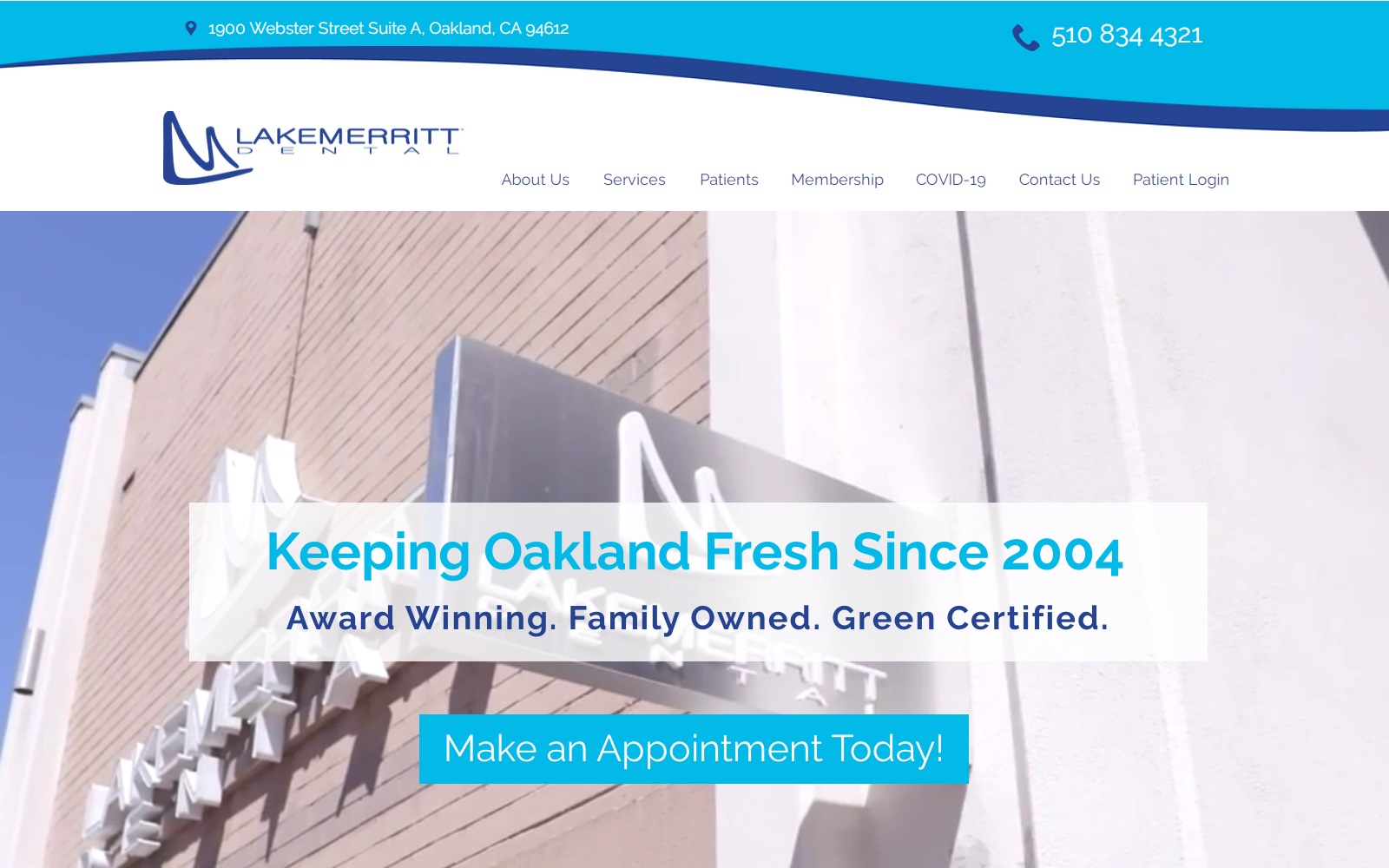 lakemerrittdental.com screenshot