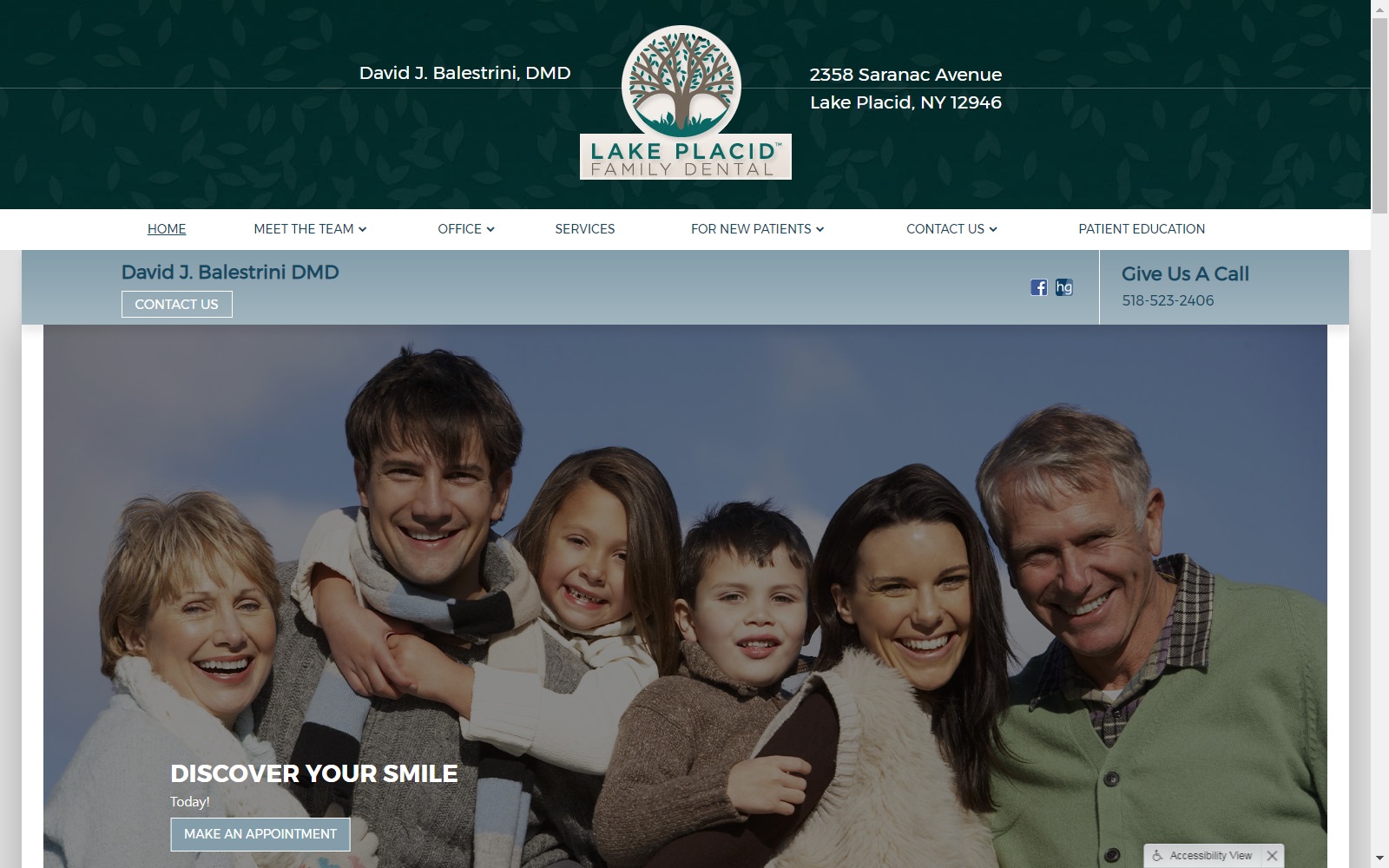 lakeplacidsmiles.com screenshot