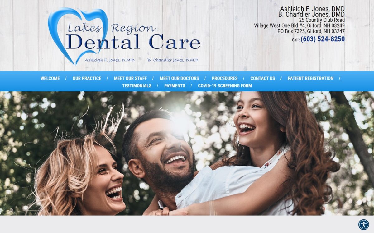 lakesregiondentalcare.com screenshot